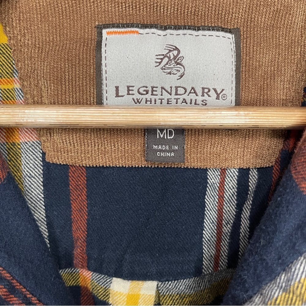 Legendary Whitetails Buck Camp Long Sleeve Flannel Men’s Md Homestead Plaid - Picture 10 of 13